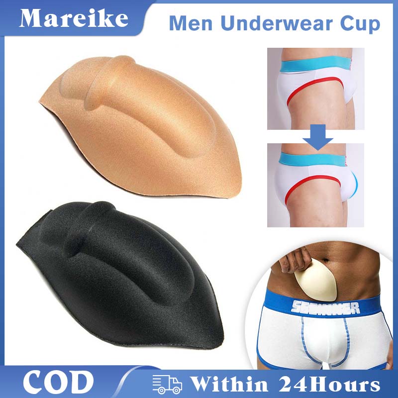 Men Sponge Pad Underwear Briefs Cup Men Underwear Swim Briefs Pad Sexy  Enlarge Enhancing Cup