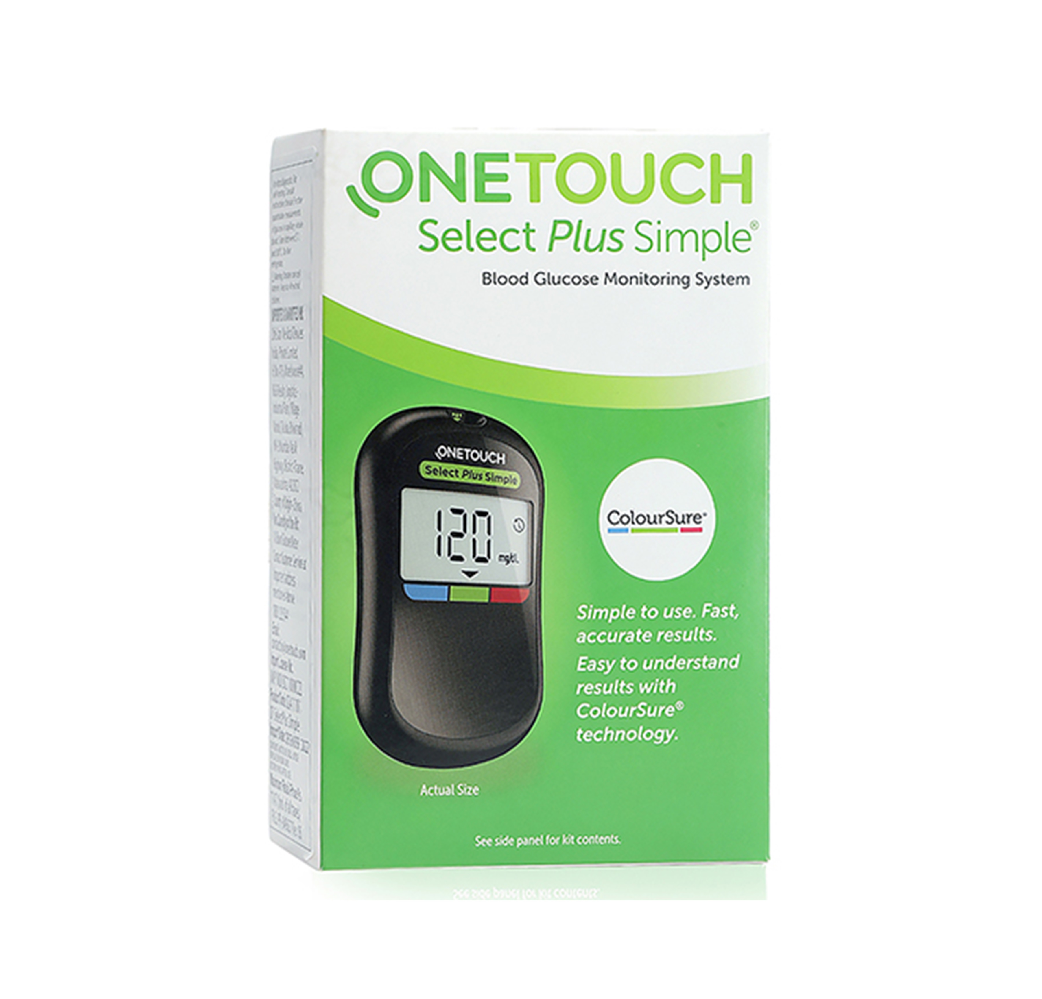 One Touch Select Plus Simple Glucometer Machine Complete Set Or One Touch Select Plus Strips S