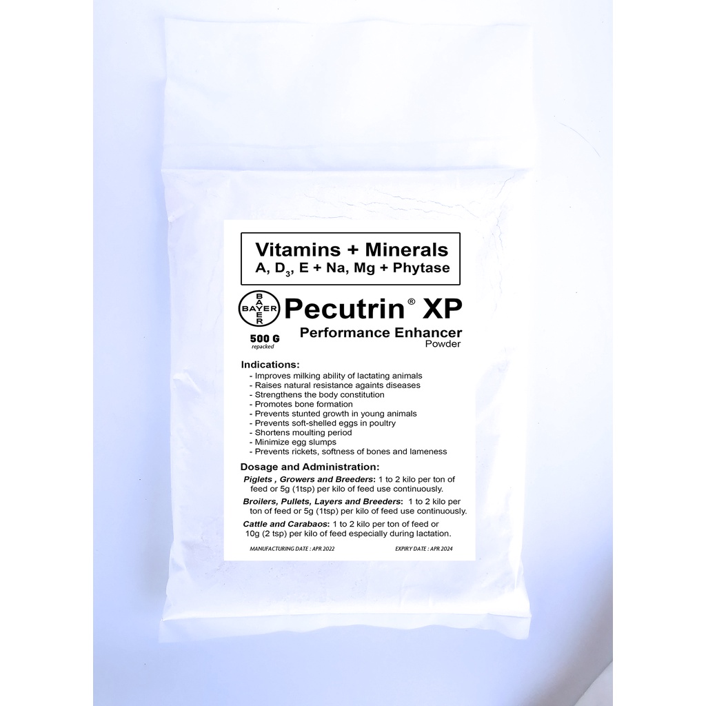 Pecutrin Vitamins Minerals Feed Supplement Powder 1kg REPACKED (Bayer