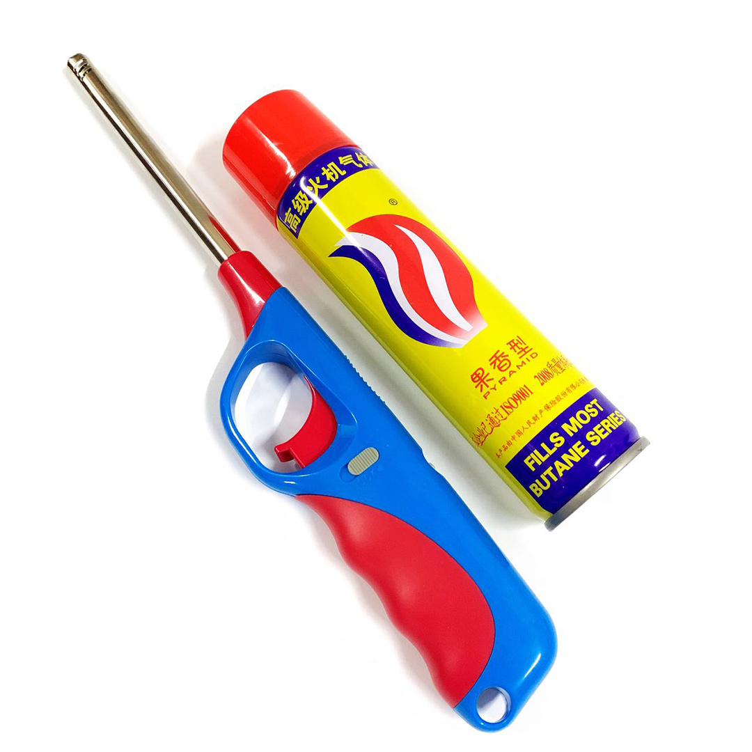 【Heim】Refillable LongReach Barrel Gas Lighter Stove Kitchen Fireplace