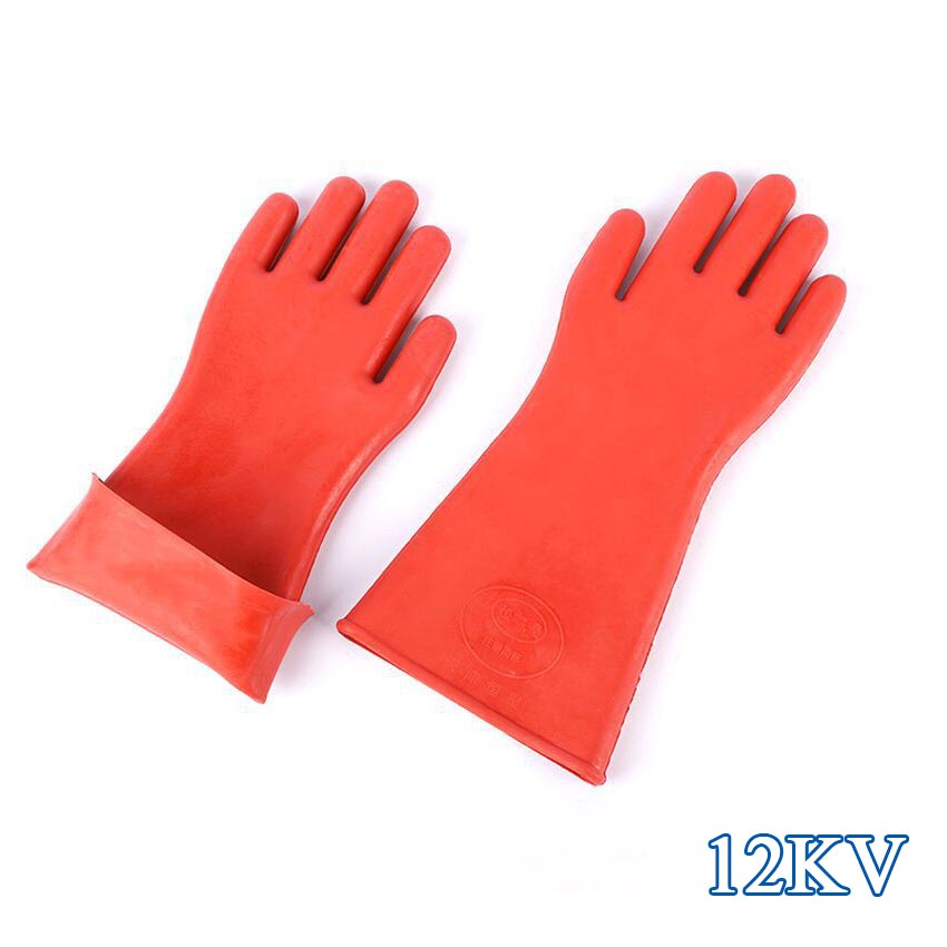 12kv High Voltage Electrical Insulating Gloves Electricians Wiring Safety Leakage Prevention