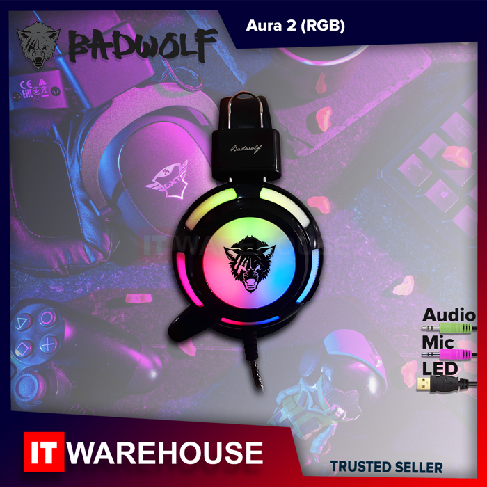 Badwolf RGB Gaming Headset - Aura 2 