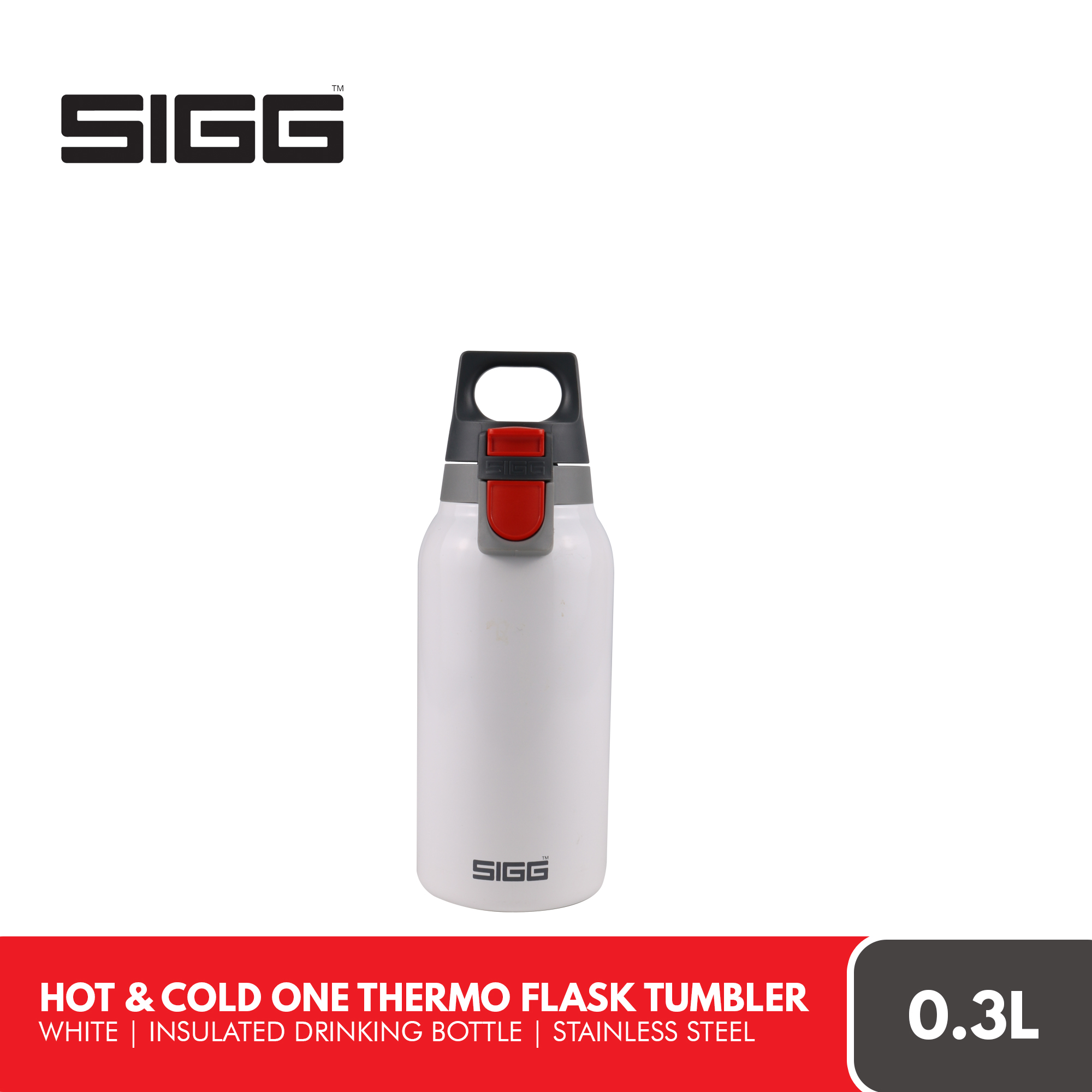 SIGG Hot Cold ONE White Thermo Flask Tumbler Vacuum Flask