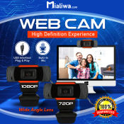 Full HD USB Webcam with Built-in Microphone for Online Teaching
