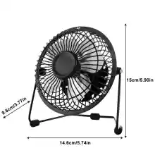 ภาพขนาดย่อของภาพหน้าปกสินค้าพัดลมUSB ตั้งโต๊ะ พัดลม พัดลมเงียบพกพา Fan, 4 inch mini fan, USB fan, portable quiet fan จากร้าน Only Aibo TH บน Lazada