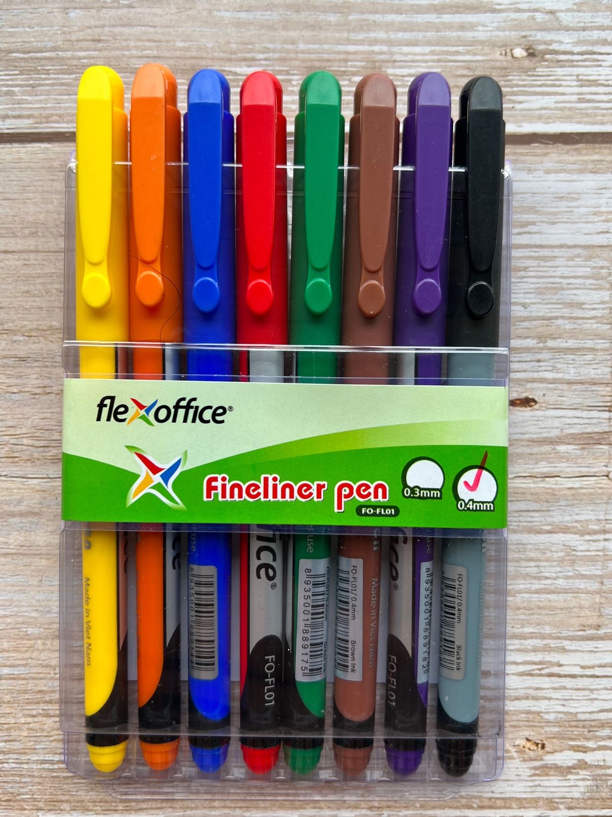 FlexOffice Fineliner Pen 8pcs Lazada PH