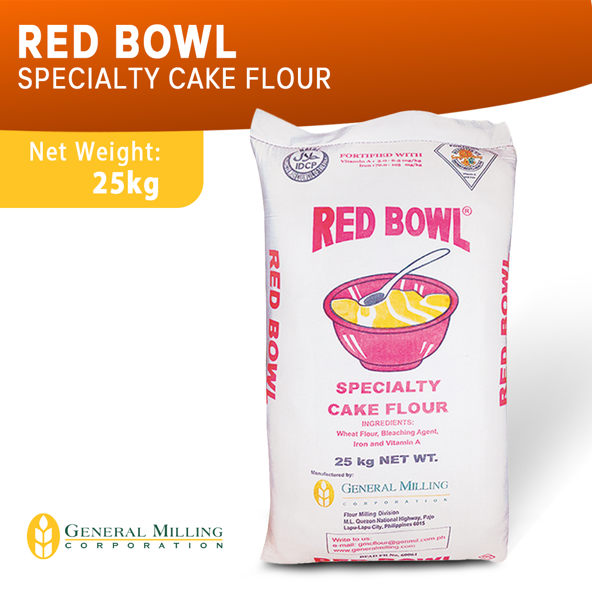 Cake Flour T45 (25kg) - Interflour