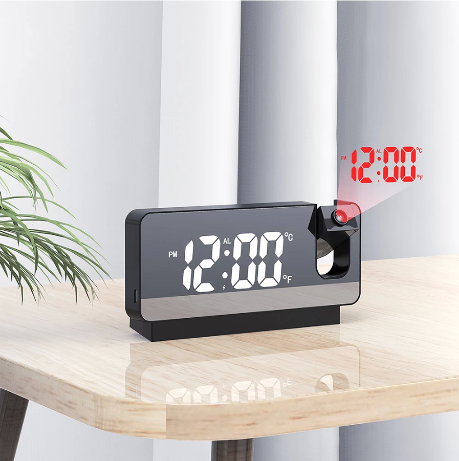 Digital 3d Led Wall Clock Night Light Electronic Alarm Clocks With