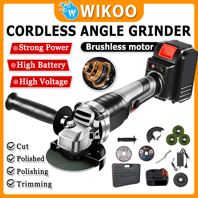 Cordless Angle Grinder Hand-Held Brushless Grinder Cutting/Polishing ...