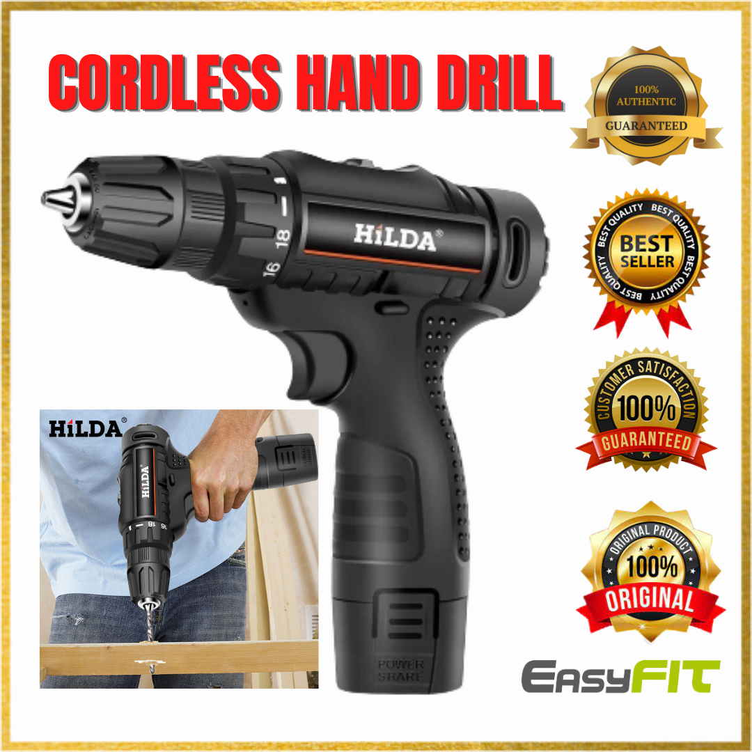 Original HILDA 12V Electric drill two 