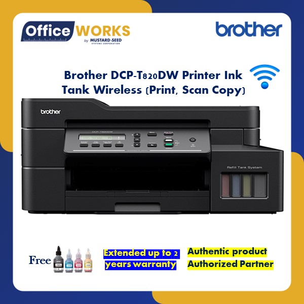 Brother DCP-T820DW Printer Ink Tank Wireless(Print,Scan Copy) | Lazada PH