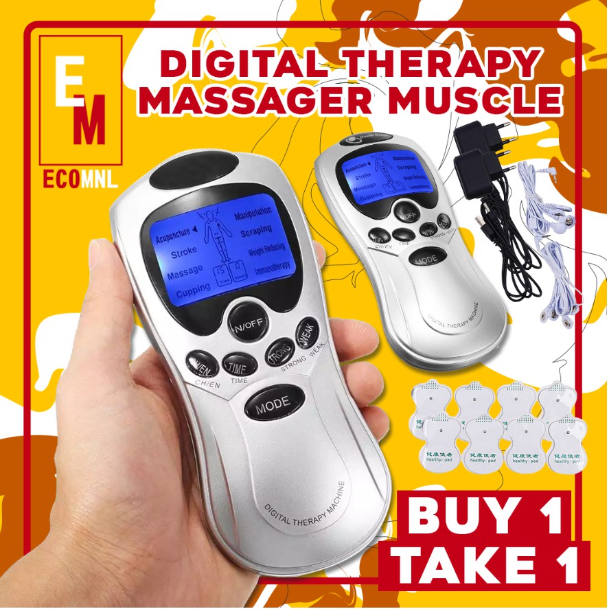 2Pcs/Set Digital Therapy Machine Full Body Massager Acupuncture Machine ...