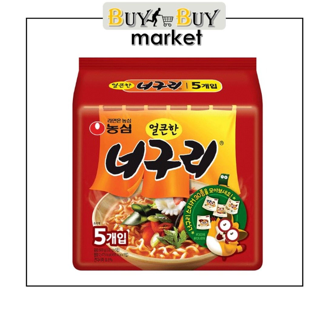 *Expiration date 2023Y*PROMO***Nongshim Neoguri Hot 600g (120g x 5pcs