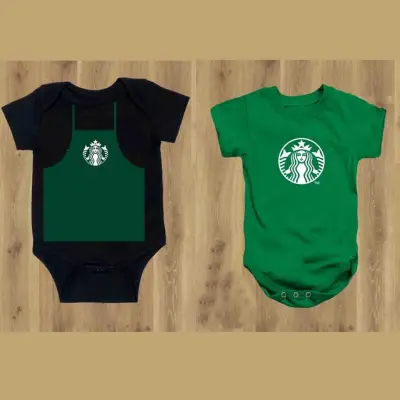 Starbucks Logo Baby Onsesie