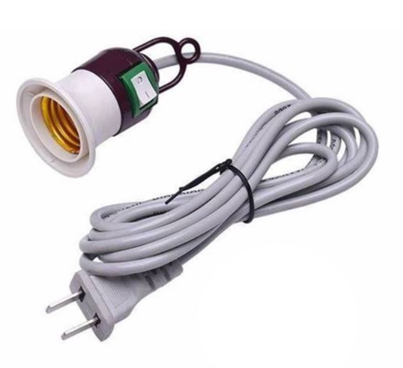WP Lamp Bulb Holder with Switch Led Light Bulb Extension Socket 2023