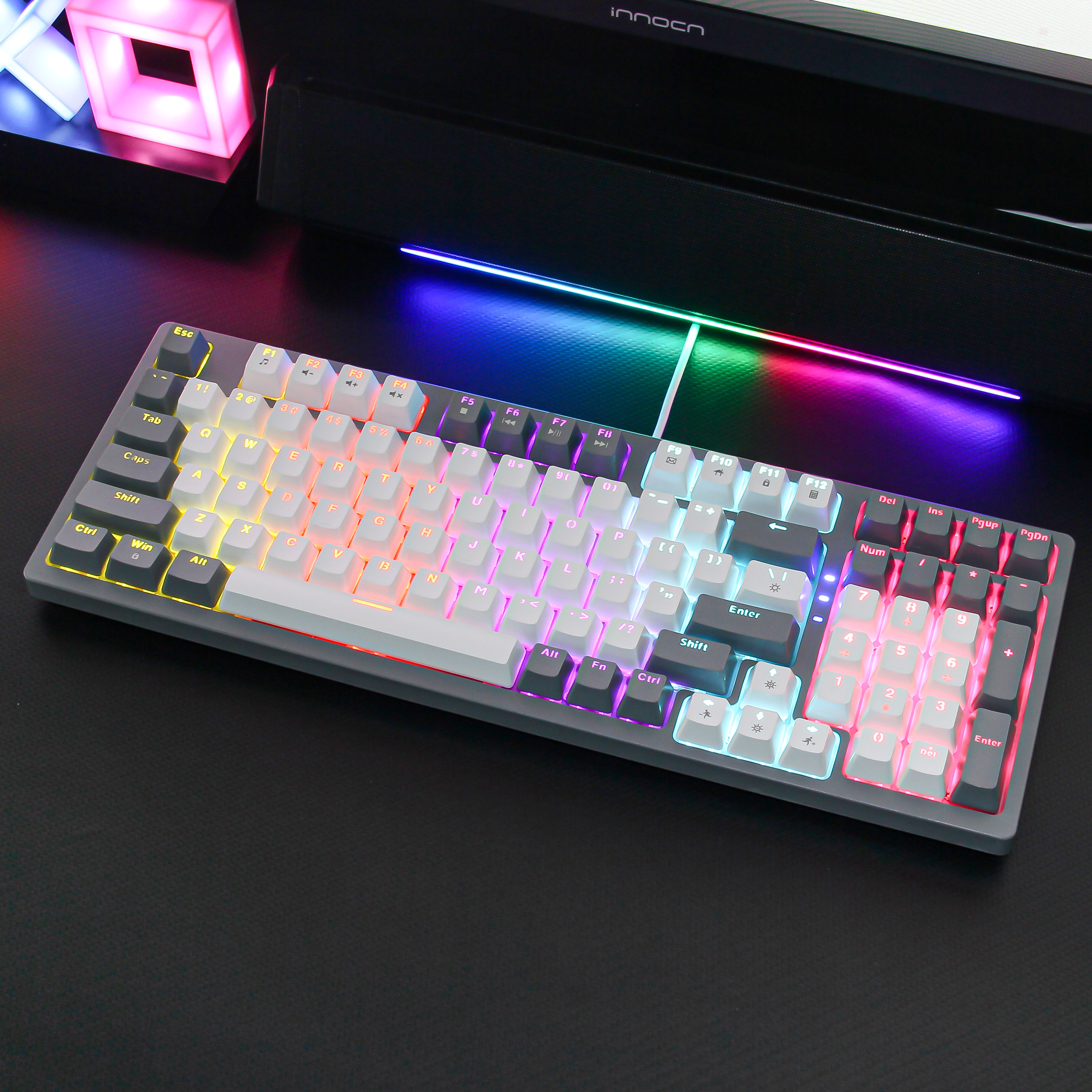 ZETA T98 RGB backlit wired mechanical keyboard customized hot-swappable ...