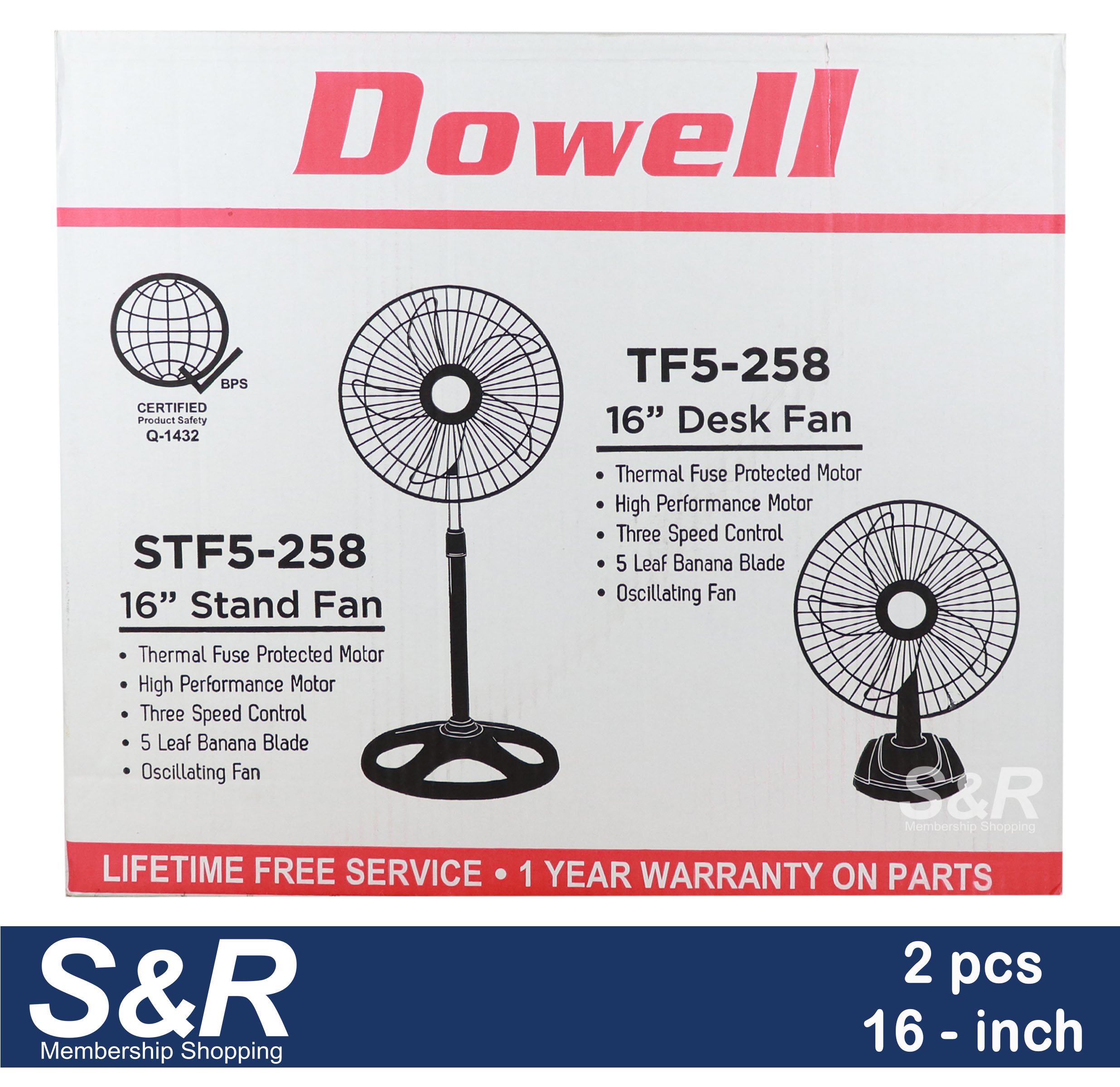 Dowell Stand and Desk Fan STF5258/TF5258 review and price