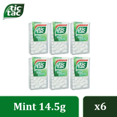 Tic Tac Mint Flavored Candies 14.5g (Pack of 6)
