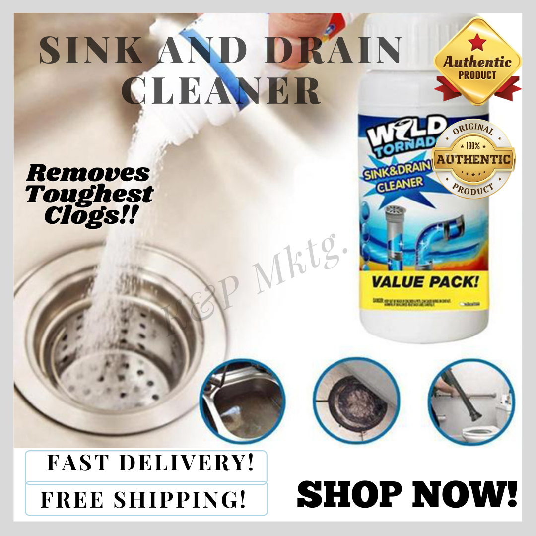 ORIGINAL!! WILD TORNADO POWERFUL SINK & DRAIN CLEANER HIGH EFFICIENCY ...