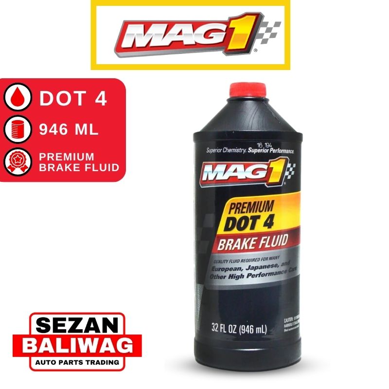 OEM DOT 4 Brake Fluid, European, 946-mL