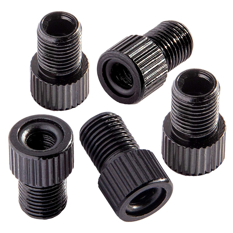 5Pc Aluminum Alloy Bike Valve Adapter Bike Inner Tube Caps Cover
