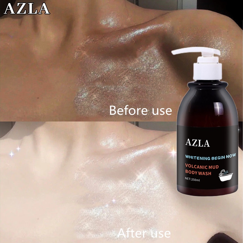 AZLA Volcanic Mud Shower Gel Whitening Body Wash Moisturizing Hydrate