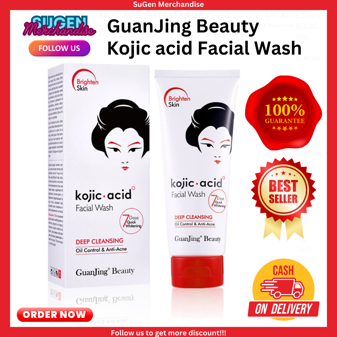 BEST SELLING Original GUANJING KOJIC ACID FACE CLEANSER Deep Cleansing ...