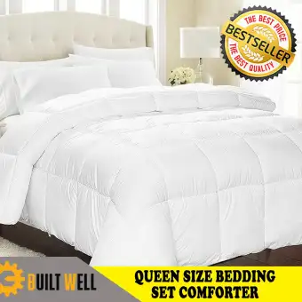 Home Bedding Queen Size Bedsheet Fiber Fill Comforter Blanket