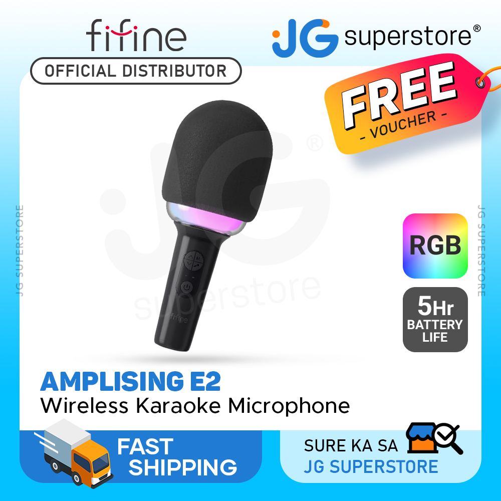 1 Fifine Wireless Bluetooth Karaoke Microphone, Handheld Mic For