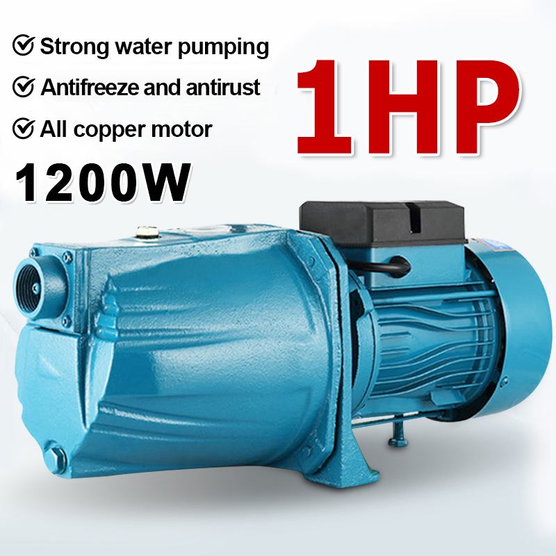 1200W High-power Water Pump Portable Motor 3.5HP Heavy Duty Jet Pump ...