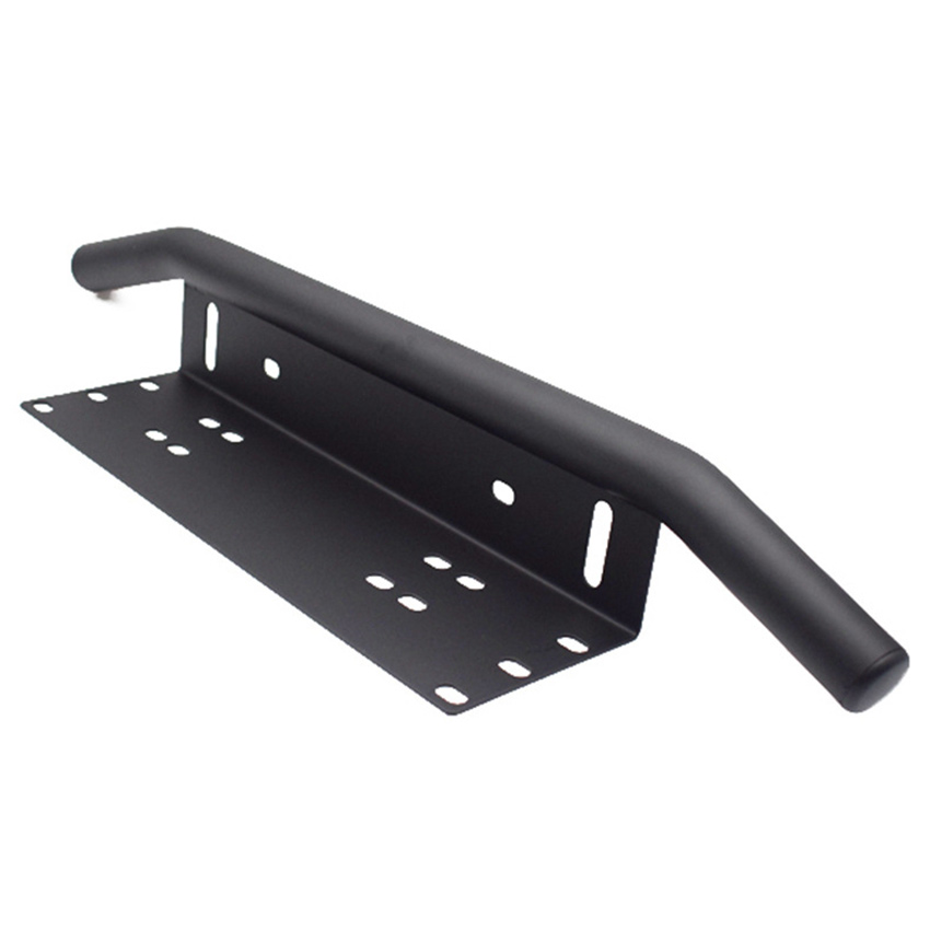 Universal Car Black Front License Plate Mounting Bracket Bull Bar