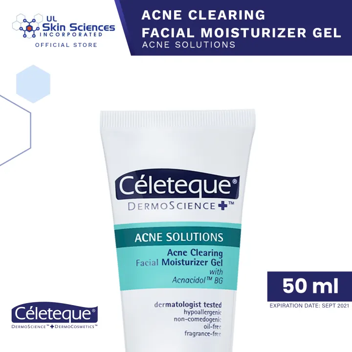 acne clearing facial moisturizer gel