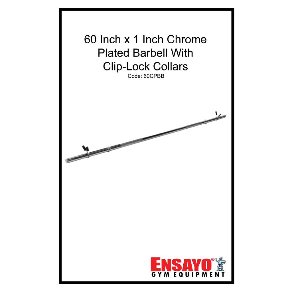 ENSAYO Standard 1" Barbells 5Ft 6Ft 1inch Steel Gym Bars Weight Lifting