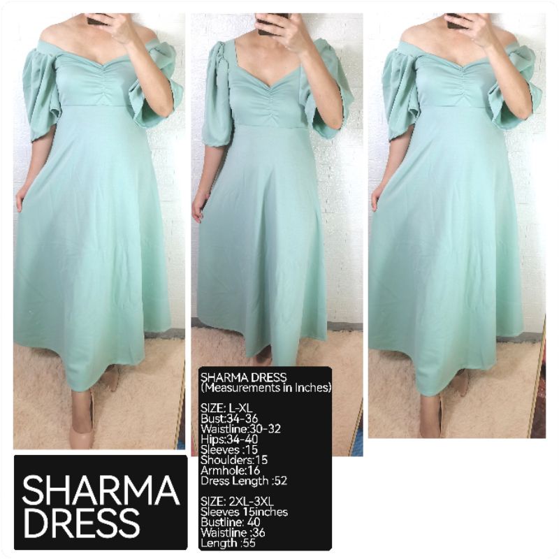 Women's dress PRE ORDER SHADES OF GREEN SAGE GREEN LONG ANKLELENGTH