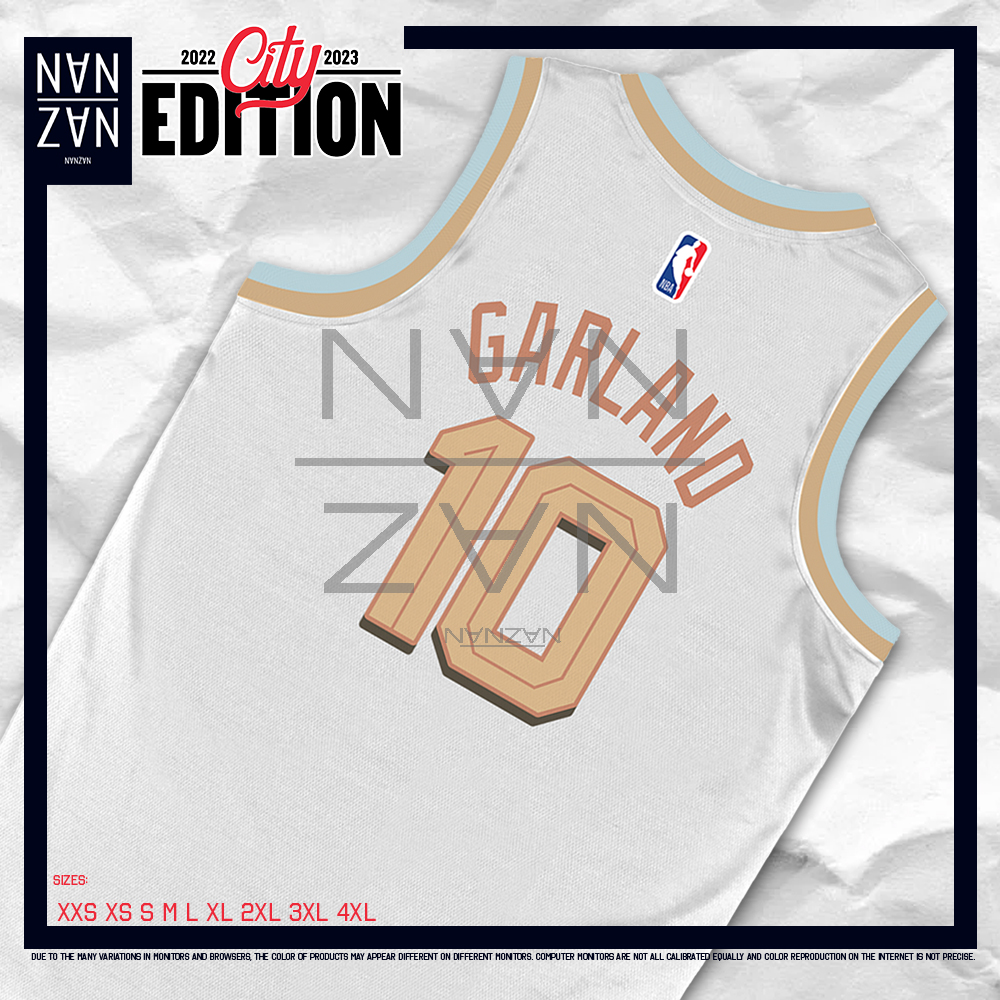 NANZAN 2022-23 City Edition NBA CLEVELAND CAVALIERS Darius Garland  Sublimation Premium Jersey