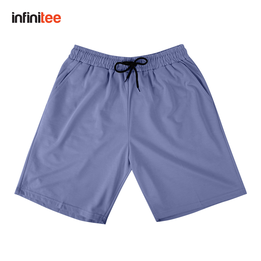 Infinitee Walking Shorts For Men with pocket basic plain casual comfy ...