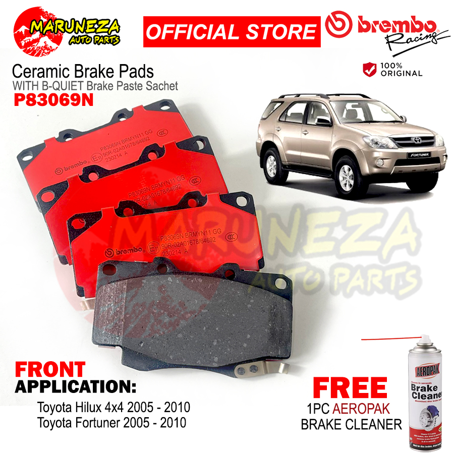 Brembo Brake Pads (P83069N) Toyota Fortuner, Hilux 20052010 Front