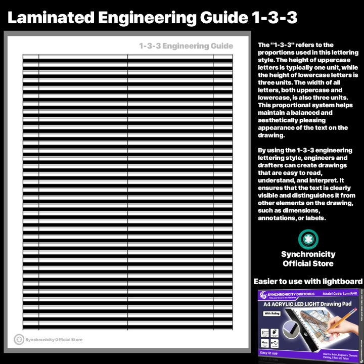 engineering lettering guidelines