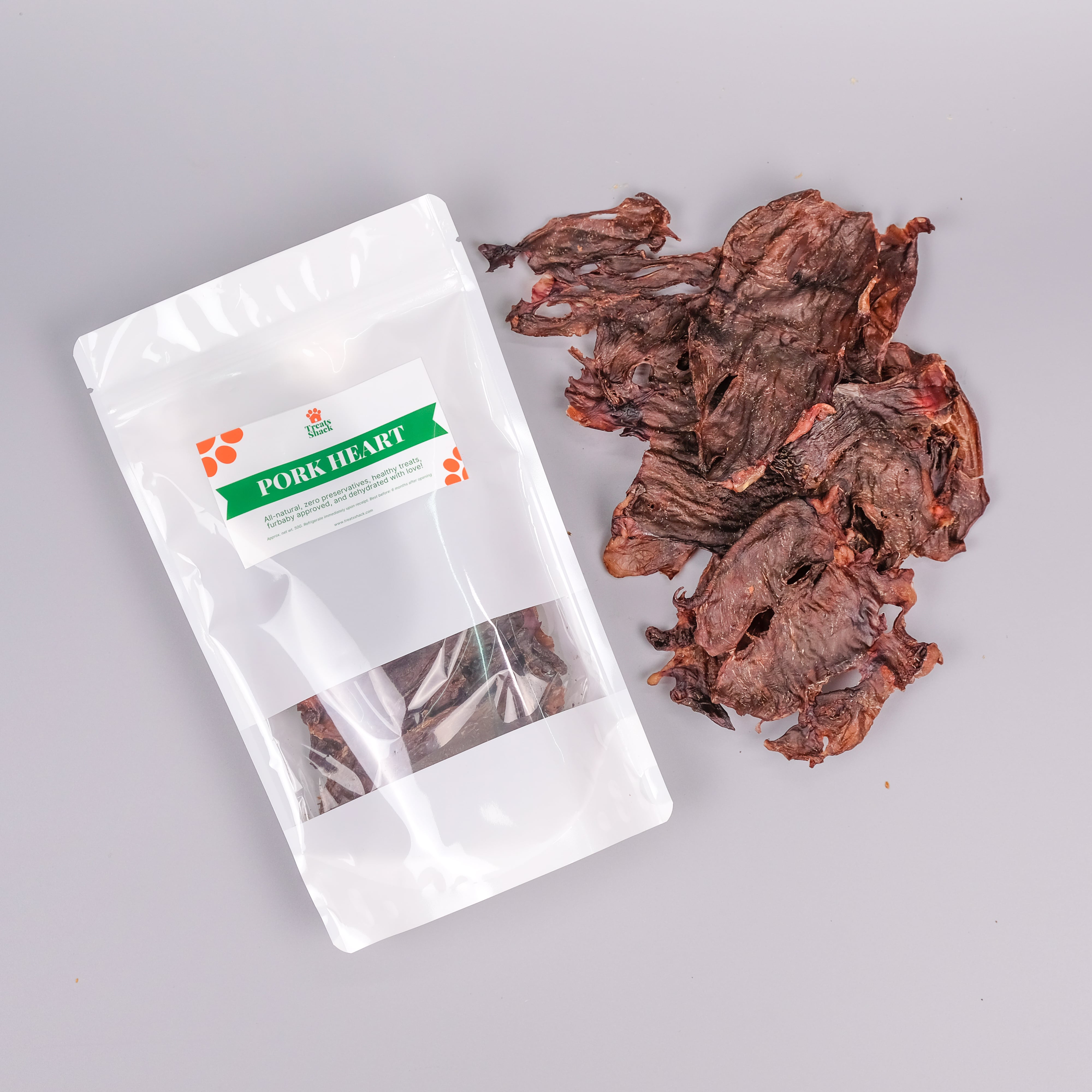 Pork Heart Treats Shack Dog Treats Single Ingredient All Natural