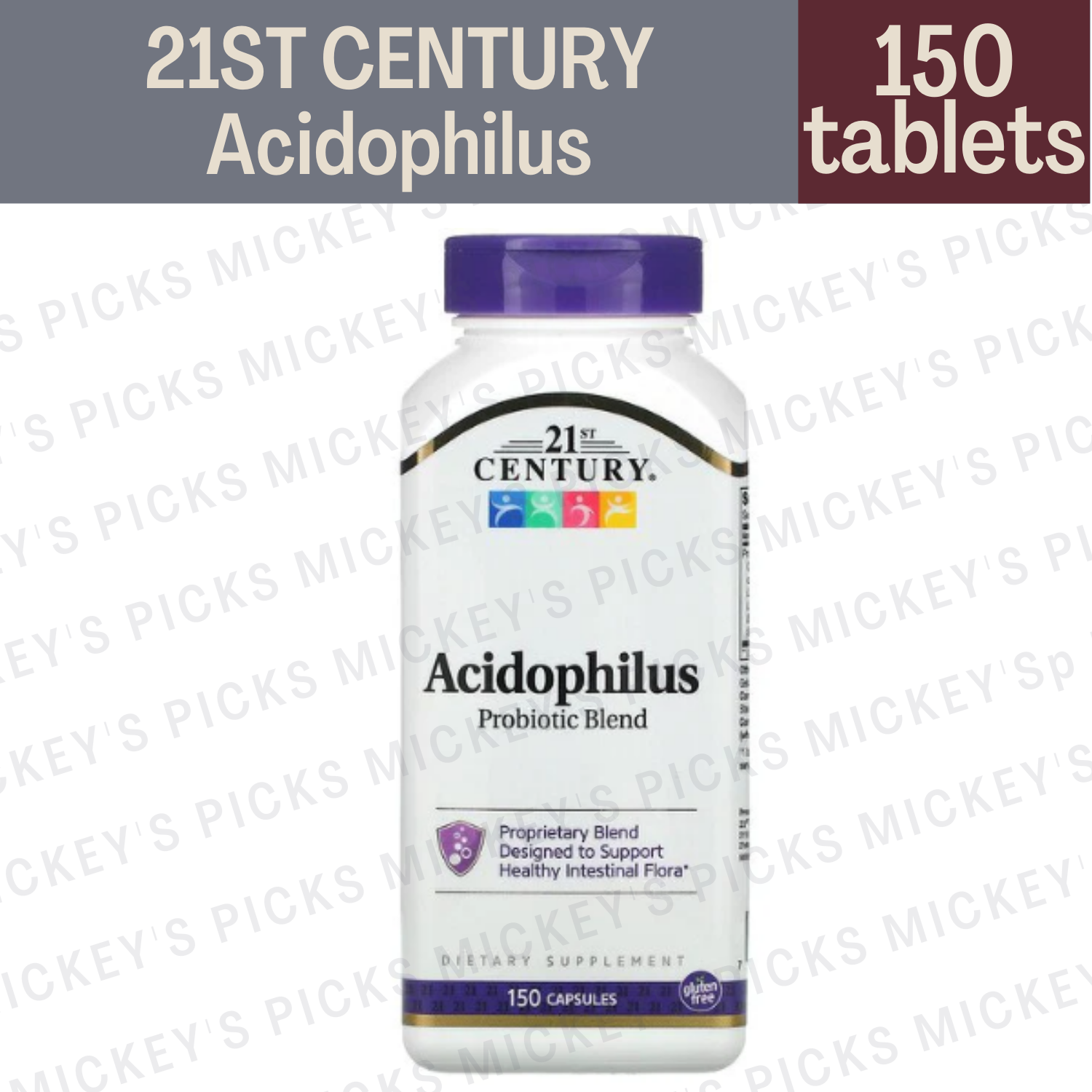 21st Century, Acidophilus Probiotic Blend, 100 or 150 Capsules | Lazada PH