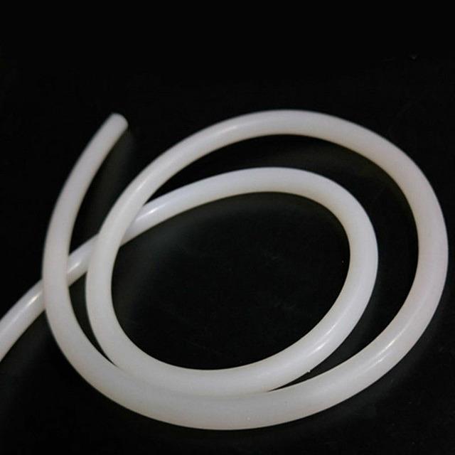 Solid Silicone Cord Bar Dia 1mm 18mm White Rubber Gasket Trim Round