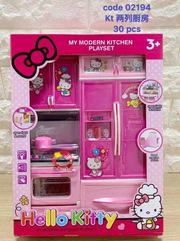 modern kitchen set hello kitty