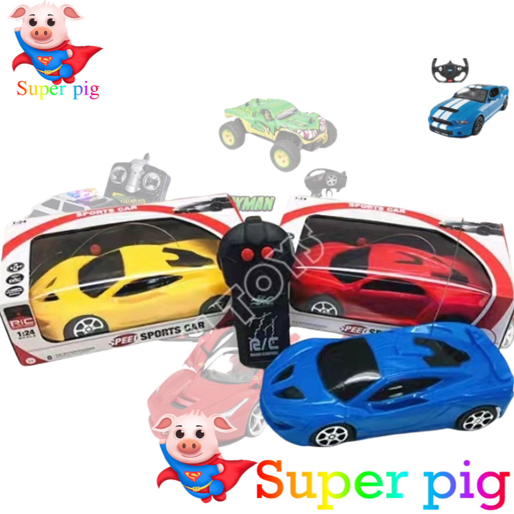 SUPER PIG Model Car Racing RC Boy toy remote control car education Avengers  titan | Lazada PH