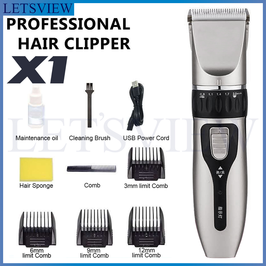 Letsview X1 Professional Quiet Hair Clippers Cordless Rechargeable Hair