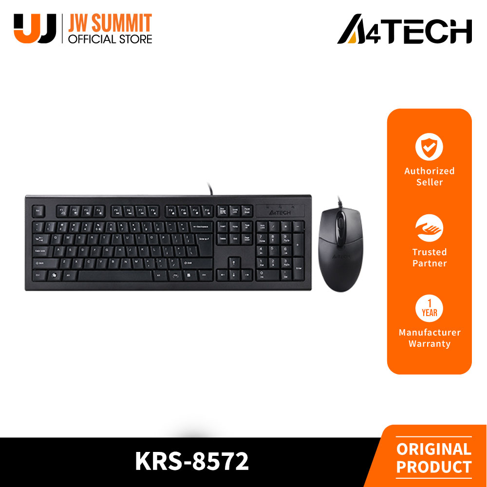 A4Tech KRS8572 USB Keyboard and Mouse Combo Kit Lazada PH