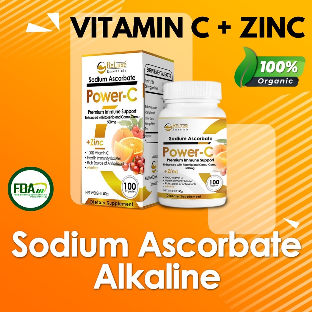 EGEJNBIE Vitamin C Plus Zinc Power C Sodium Ascorbate with Zinc