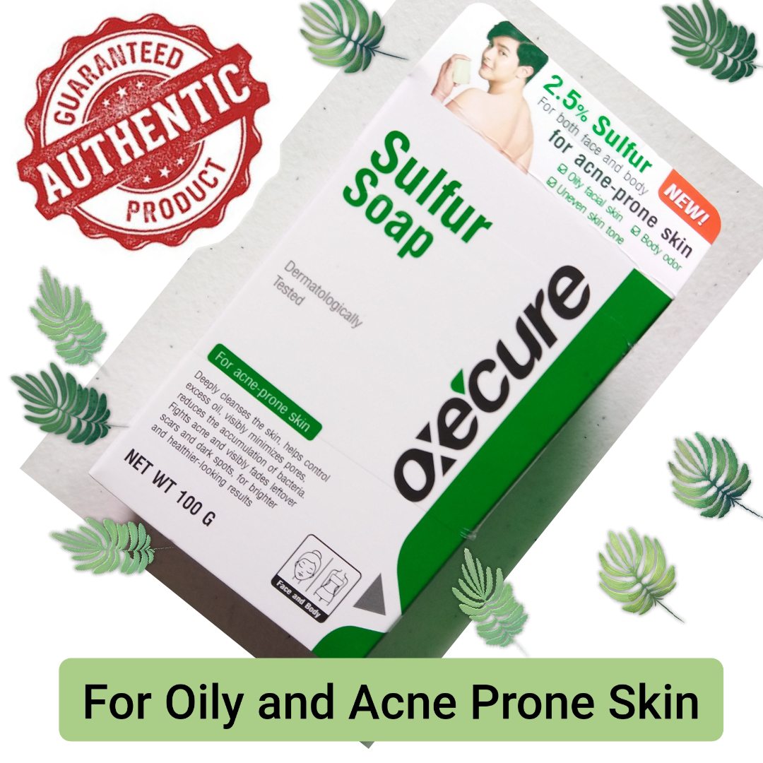 Oxecure Sulfur Soap 100g For Acne Prone Skin (Cleanser to fight pimples