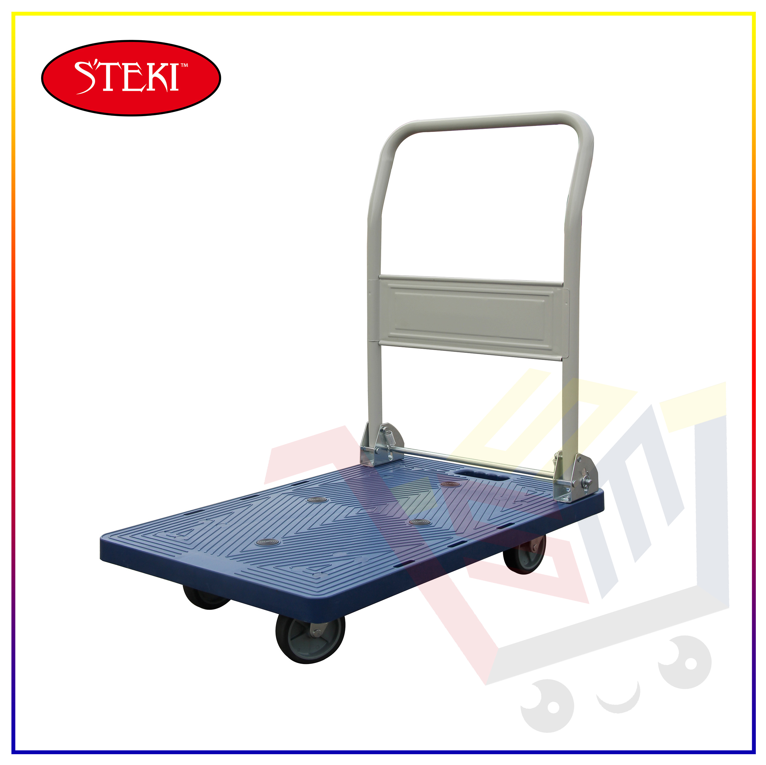 Steki™ PP Platform Hand Truck Trolley/Foldable Push Cart/300kg Capacity Lazada PH