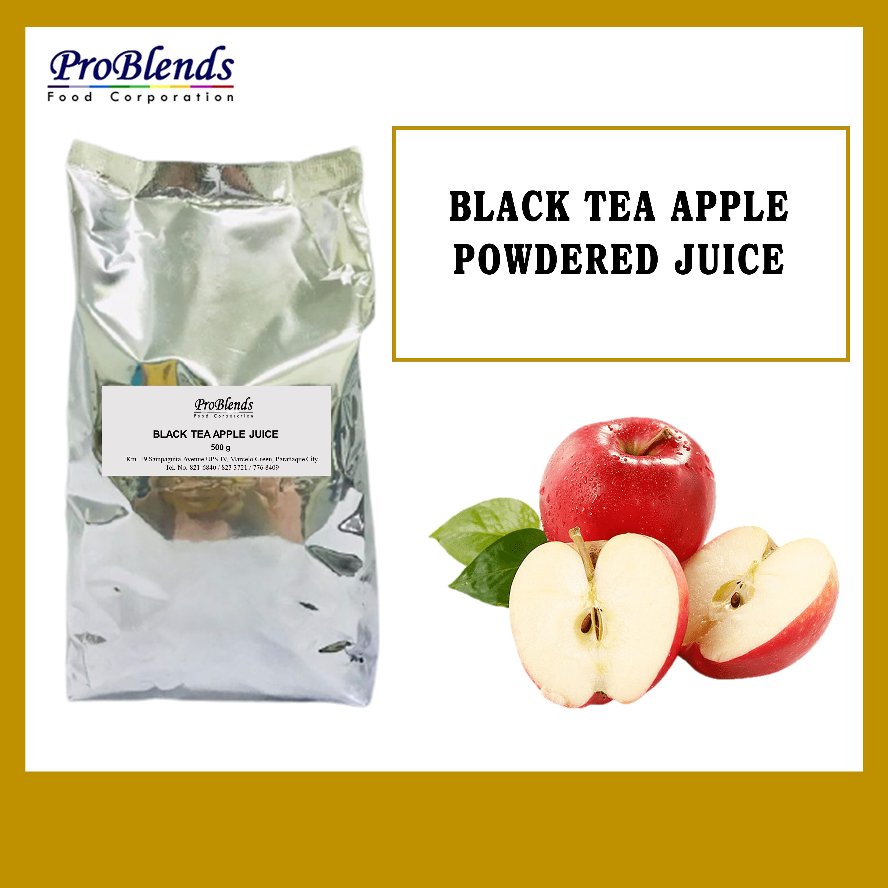 Instant Powdered Black Tea Apple Juice Flavor 500g 300g Lazada PH