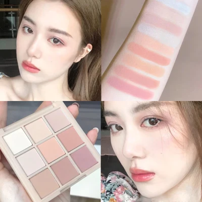 【Bevy】9 Color Full Matte Eye Shadow Palette Natural Makeup Eye Shadow